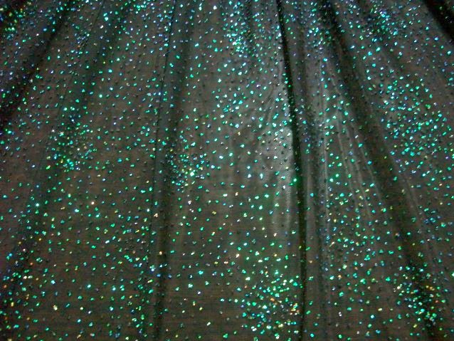 5.Black Multi Glitter Stretch Mesh